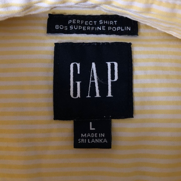 GAP Yellow Striped Shirt - Picture 6 of 9